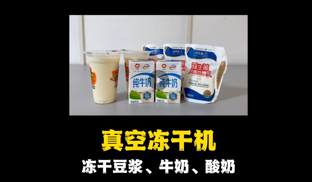 真空凍干機(jī)凍干豆?jié){、牛奶、酸奶