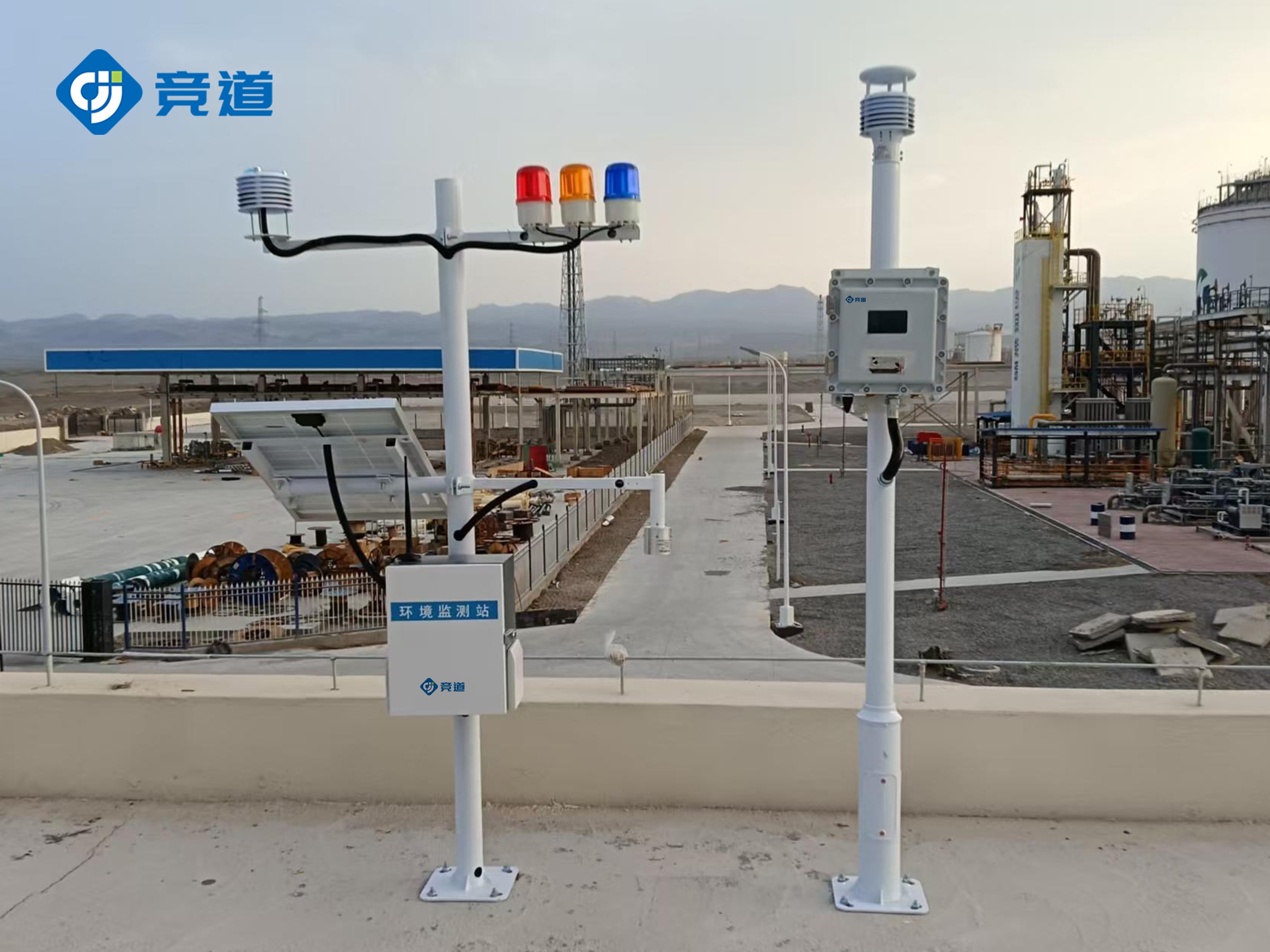 山東競(jìng)道光電成功安裝防爆+雷電預(yù)警設(shè)備
